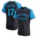 Kooe LA.Dodgers #17 Shohei Ohtani Player Black National League All-Star Limited Elite Home Stitched Jerseys