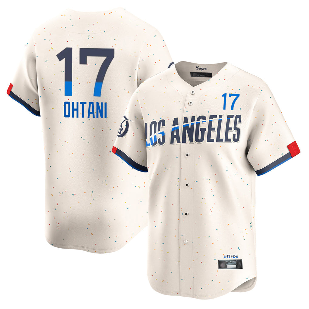 Kooe LA.Dodgers #17 Shohei Ohtani Player Cream City Connect Limited Home Stitched Jerseys