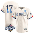 Kooe LA.Dodgers #17 Shohei Ohtani Player Cream World Series City Connect Limited Home Stitched Jerseys