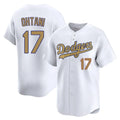 Kooe LA.Dodgers #17 Shohei Ohtani Player Gold Collection Limited Home Stitched Jerseys