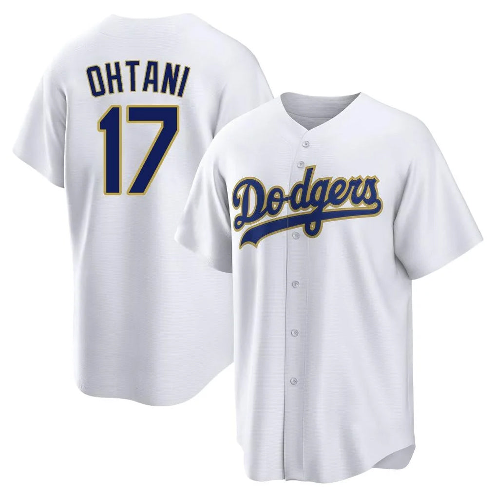 Kooe LA.Dodgers #17 Shohei Ohtani Player Gold White 2026 Collection Stadium Game Stitched Jerseys