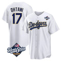 Kooe LA.Dodgers #17 Shohei Ohtani Player Gold White World Series 2026 Collection Stadium Game Stitched Jerseys