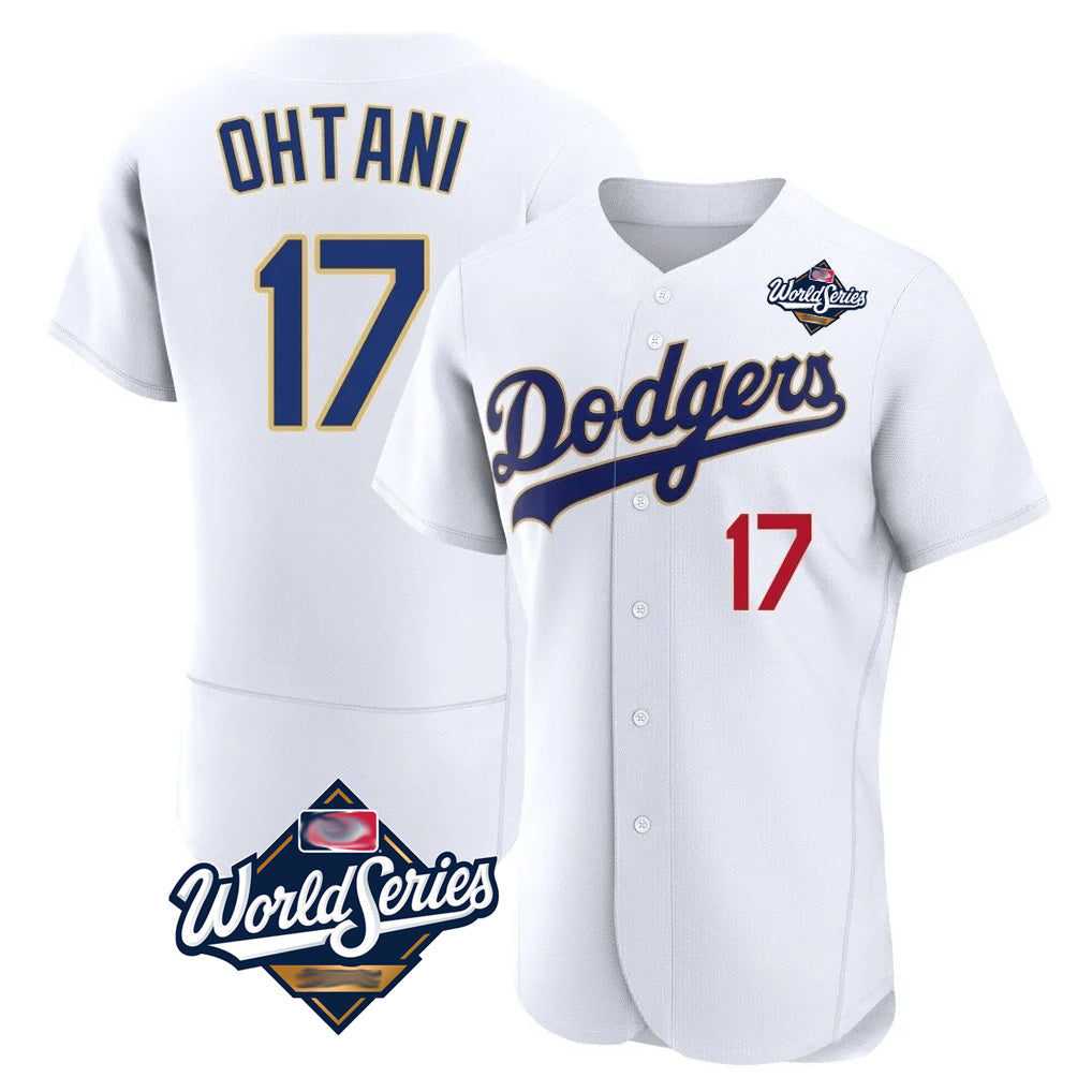 Kooe LA.Dodgers #17 Shohei Ohtani Player Gold White World Series 2026 Collection Stadium Limited Elite Stitched Jerseys