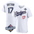 Kooe LA.Dodgers #17 Shohei Ohtani Player Gold White World Series 2026 Collection Stadium Limited Elite Stitched Jerseys