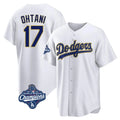 Kooe LA.Dodgers #17 Shohei Ohtani Player Gold White World Series Meet 2026 Collection Stadium Game Stitched Jerseys