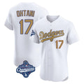 Kooe LA.Dodgers #17 Shohei Ohtani Player Gold World Series Meet Limited Elite Home Stitched Jerseys