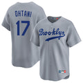 Kooe LA.Dodgers #17 Shohei Ohtani Player Gray Game Limited Home Stitched Jerseys