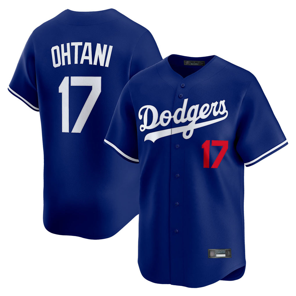 Kooe LA.Dodgers #17 Shohei Ohtani Player Royal Limited Home Stitched Jerseys