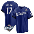 Kooe LA.Dodgers #17 Shohei Ohtani Player Royal World Series City Connect Home Game Stitched Jerseys