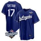 Kooe LA.Dodgers #17 Shohei Ohtani Player Royal World Series Game Stitched Jerseys