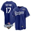 Kooe LA.Dodgers #17 Shohei Ohtani Player Royal World Series Home Game Stitched Jerseys