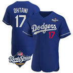Kooe LA.Dodgers #17 Shohei Ohtani Player Royal World Series Meet Limited Elite Home Stitched Jerseys