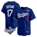 Kooe LA.Dodgers #17 Shohei Ohtani Player Royal World Series Limited Home Stitched Jerseys