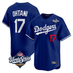 Kooe LA.Dodgers #17 Shohei Ohtani Player Royal World Series Limited Home Stitched Jerseys