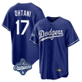 Kooe LA.Dodgers #17 Shohei Ohtani Player Royal World Series Meet Home Game Stitched Jerseys