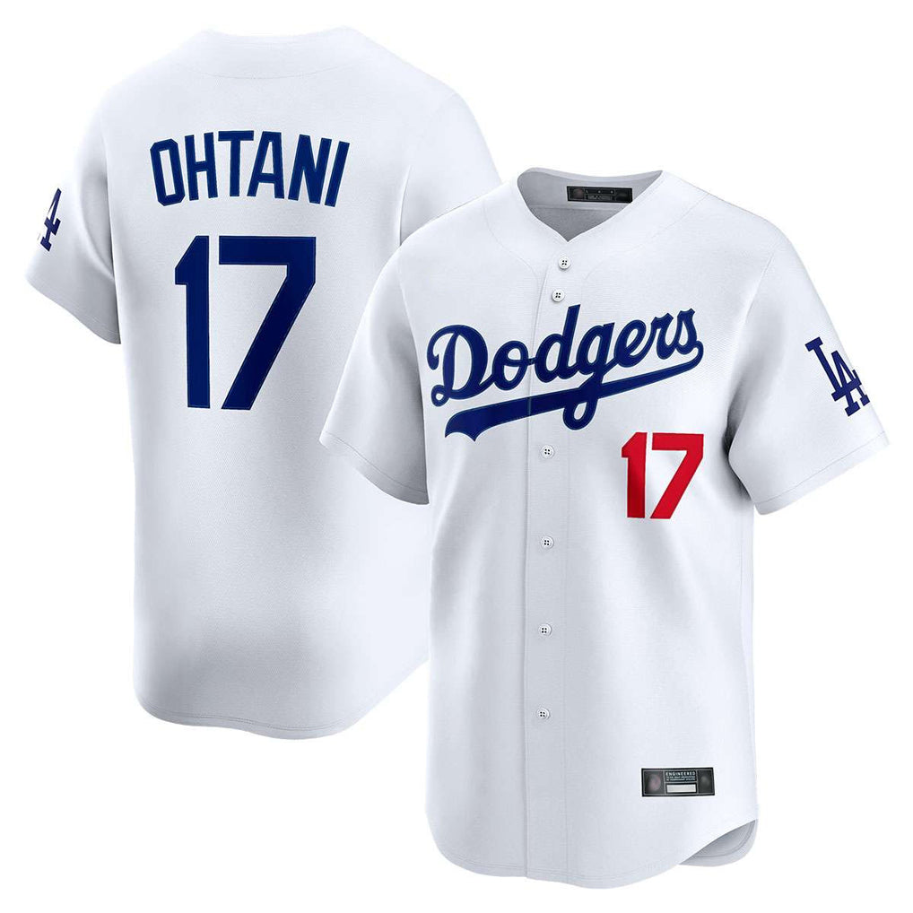 Kooe LA.Dodgers #17 Shohei Ohtani Player White Limited Home Stitched Jerseys