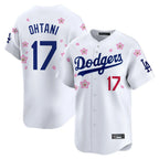 Kooe LA.Dodgers #17 Shohei Ohtani Player White Tokyo Series Vapor Premier Limited Stitched Jerseys