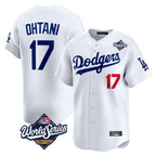 Kooe LA.Dodgers #17 Shohei Ohtani Player White World Series Limited Home Stitched Jerseys