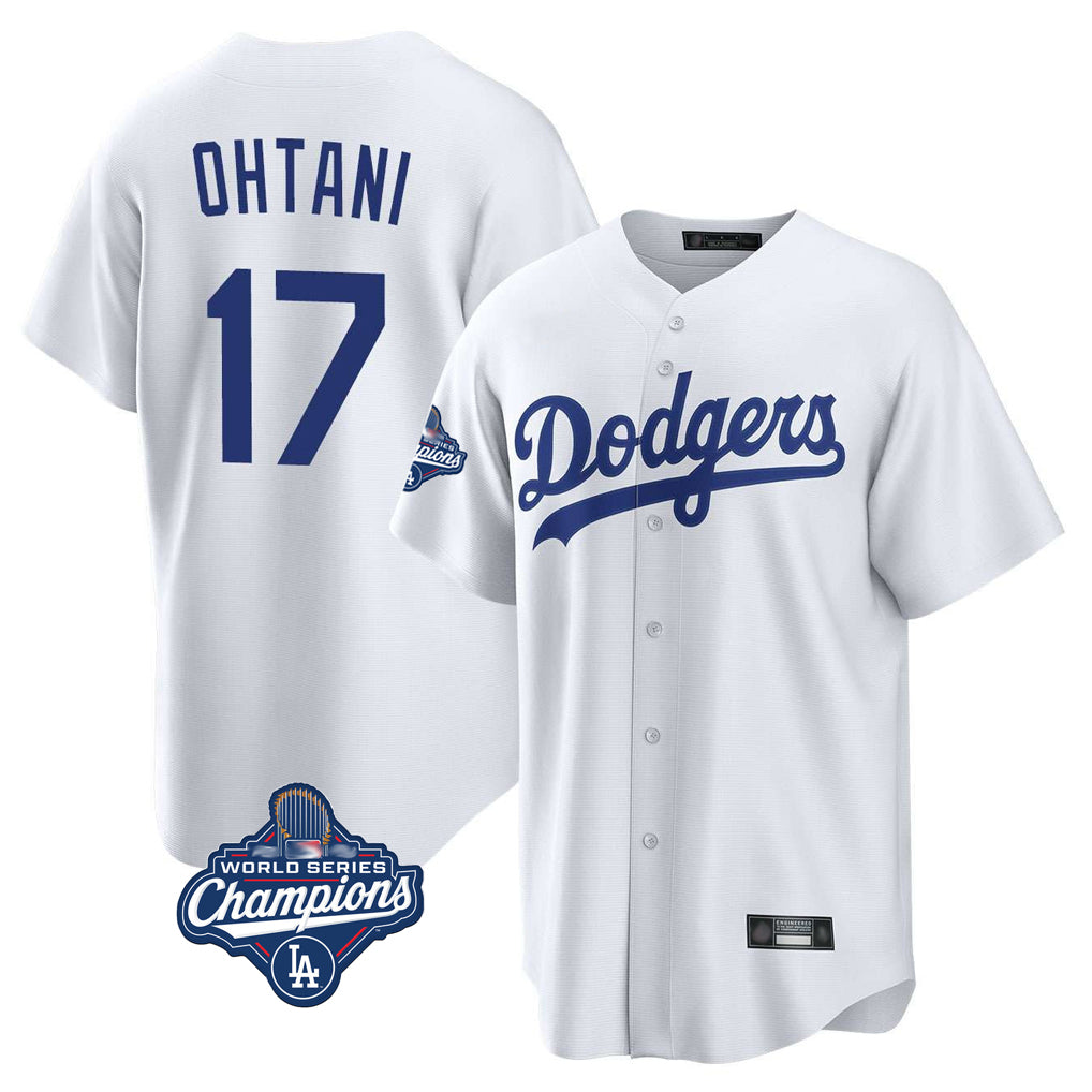 Kooe LA.Dodgers #17 Shohei Ohtani Player White World Series Meet Game Home Stitched Jerseys