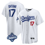 Kooe LA.Dodgers #17 Shohei Ohtani Player White World Series Meet Home Game Stitched Jerseys