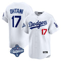 Kooe LA.Dodgers #17 Shohei Ohtani Player White World Series Meet Limited Home Stitched Jerseys