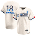 Kooe LA.Dodgers #18 Yoshinobu Yamamoto Player Cream City Connect Limited Home Stitched Jerseys