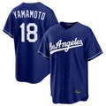 Kooe LA.Dodgers #18 Yoshinobu Yamamoto Player Royal Game Stitched Jerseys