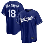 Kooe LA.Dodgers #18 Yoshinobu Yamamoto Player Royal Game Stitched Jerseys