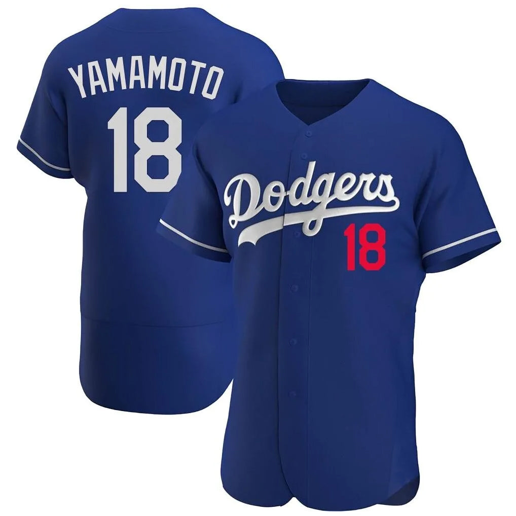 Kooe LA.Dodgers #18 Yoshinobu Yamamoto Player Royal Limited Elite Home Stitched Jerseys