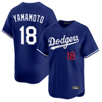 Kooe LA.Dodgers #18 Yoshinobu Yamamoto Player Royal Limited Home Stitched Jerseys