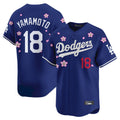 Kooe LA.Dodgers #18 Yoshinobu Yamamoto Player Royal Tokyo Series Vapor Premier Limited Stitched Jerseys