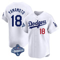 Kooe LA.Dodgers #18 Yoshinobu Yamamoto Player White World Series Meet Limited Home Stitched Jerseys