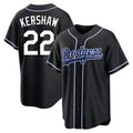 Kooe LA.Dodgers #22 Clayton Kershaw Player Black Carbon Limited Home Stitched Jerseys