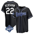 Kooe LA.Dodgers #22 Clayton Kershaw Player Black World Series Meet Carbon Limited Home Stitched Jerseys