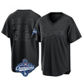 Kooe LA.Dodgers #22 Clayton Kershaw Player Black World Series Meet Pitch Fashion T-shirt Stitched Jerseys