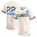 Kooe LA.Dodgers #22 Clayton Kershaw Player Cream City Connect Limited Elite Home Stitched Jerseys