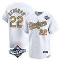 Kooe LA.Dodgers #22 Clayton Kershaw Player Gold World Series Collection Limited Home Stitched Jerseys