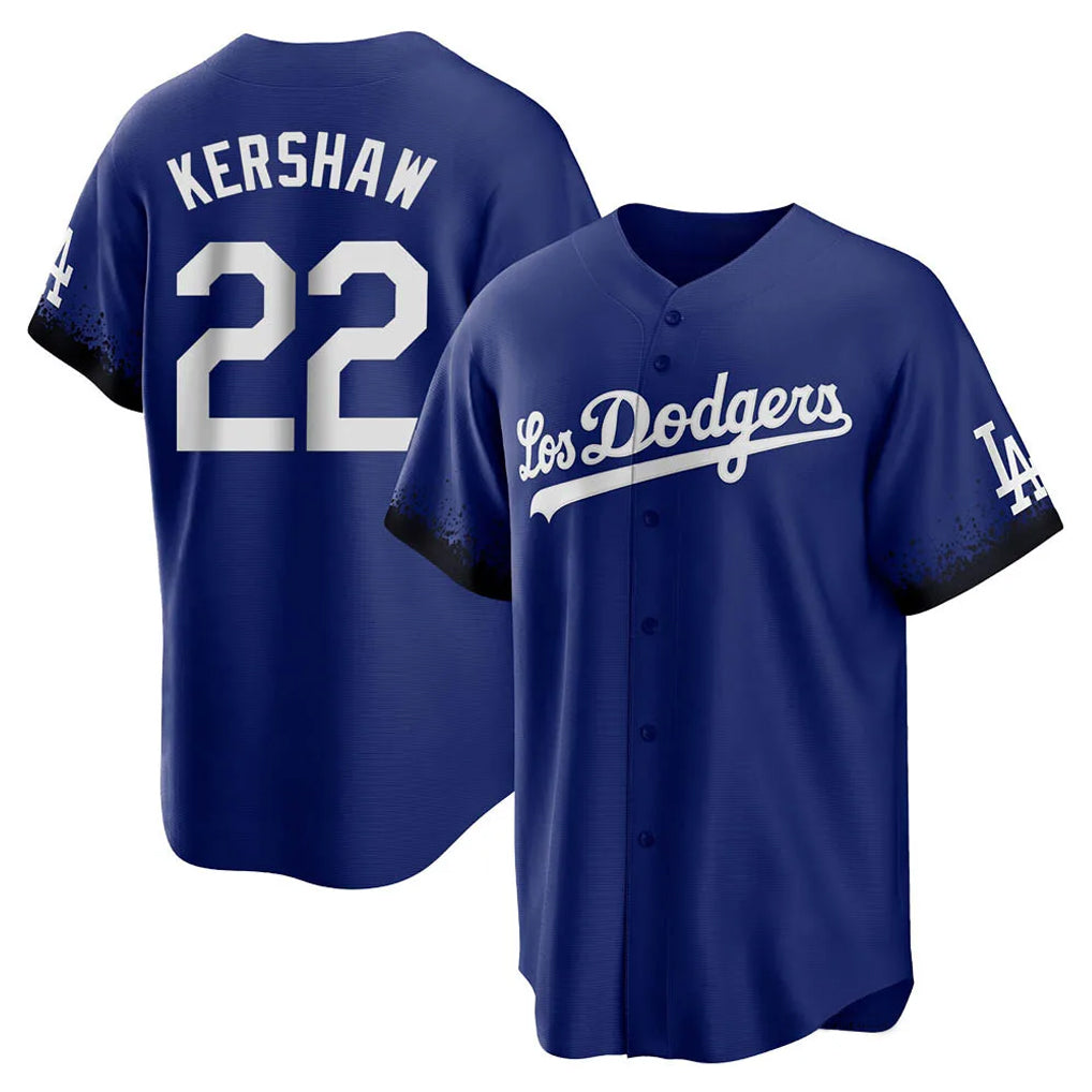 Kooe LA.Dodgers #22 Clayton Kershaw Player Royal City Connect Home Game Stitched Jerseys