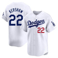 Kooe LA.Dodgers #22 Clayton Kershaw Player White Limited Home Stitched Jerseys