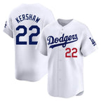 Kooe LA.Dodgers #22 Clayton Kershaw Player White Limited Home Stitched Jerseys