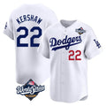 Kooe LA.Dodgers #22 Clayton Kershaw Player White World Series Limited Home Stitched Jerseys