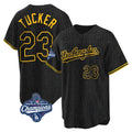 Kooe LA.Dodgers #23 Kyle Tucker Player Black Gold World Series Meet Limited Home Stitched Jerseys