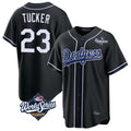Kooe LA.Dodgers #23 Kyle Tucker Player Black World Series Carbon Limited Home Stitched Jerseys