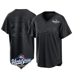 Kooe LA.Dodgers #23 Kyle Tucker Player Black World Series Pitch Fashion T-shirt Stitched Jerseys