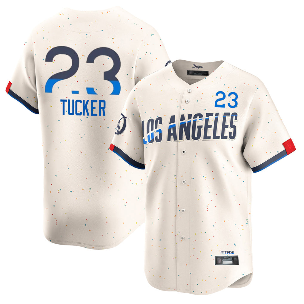 Kooe LA.Dodgers #23 Kyle Tucker Player Cream City Connect Limited Home Stitched Jerseys
