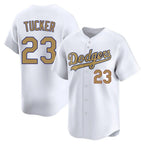 Kooe LA.Dodgers #23 Kyle Tucker Player Gold Collection Limited Home Stitched Jerseys