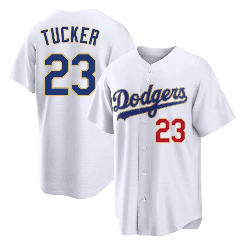 Kooe LA.Dodgers #23 Kyle Tucker Player Gold White 2026 Collection Stadium Limited Stitched Jerseys