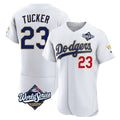 Kooe LA.Dodgers #23 Kyle Tucker Player Gold White World Series 2026 Collection Stadium Limited Elite Stitched Jerseys
