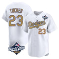 Kooe LA.Dodgers #23 Kyle Tucker Player Gold World Series Collection Limited Home Stitched Jerseys