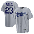 Kooe LA.Dodgers #23 Kyle Tucker Player Gray Game Stitched Jerseys